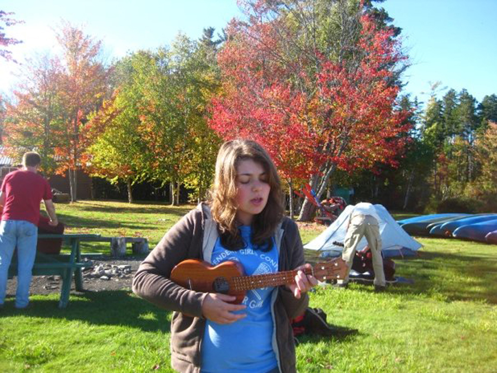Sara with Ukelele